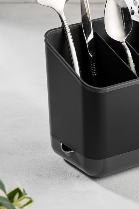 Hermia 2LIBNM-8052 Organizador de Plástico, Antracita, Juego de 2 Piezas